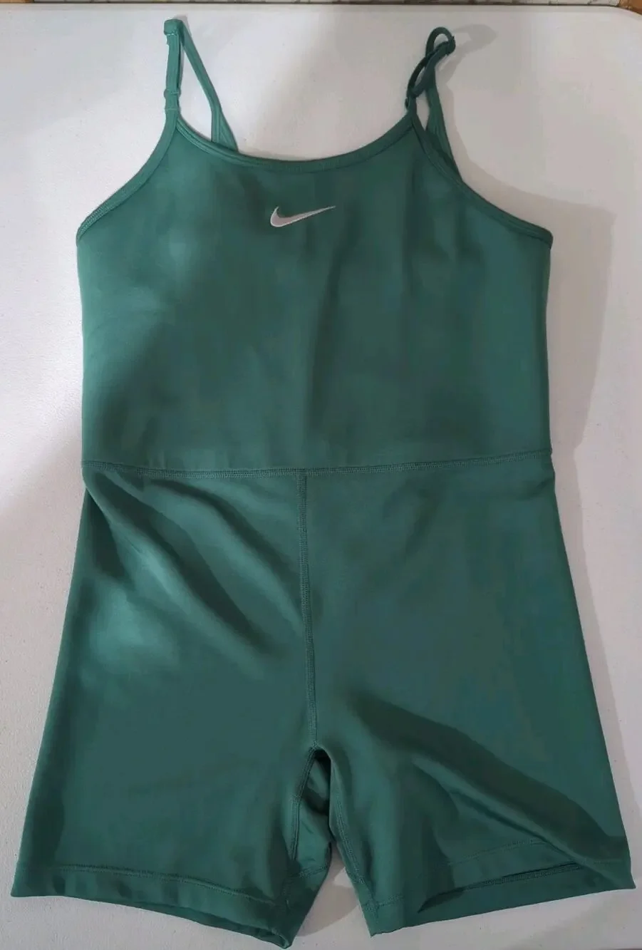 Nike Kids Girl's Green Dri-FIT Scoop Neck Sleeveless Unitard Romper Size XL